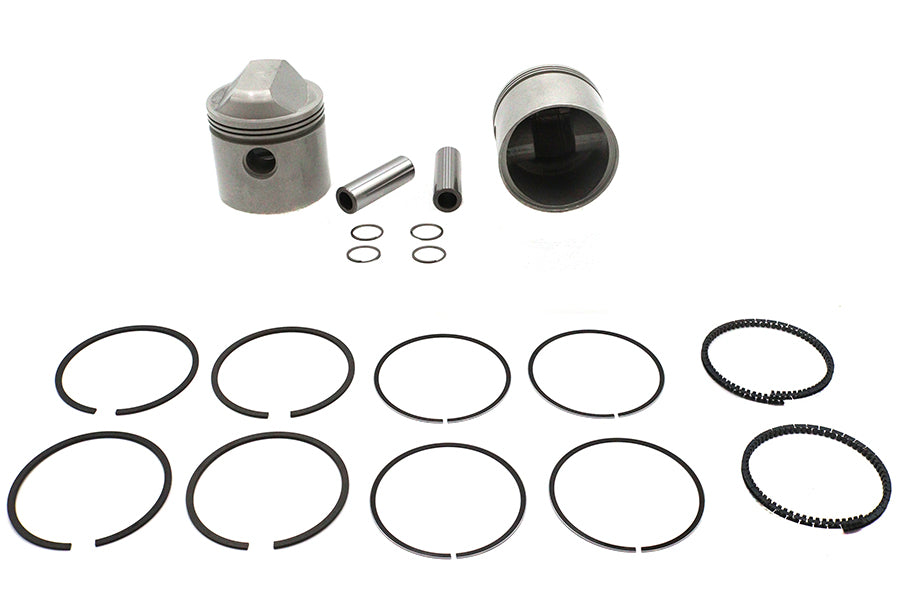 V-Twin Manufacturing Replica 1000cc 3-3/16 Piston Set.050 Oversize
