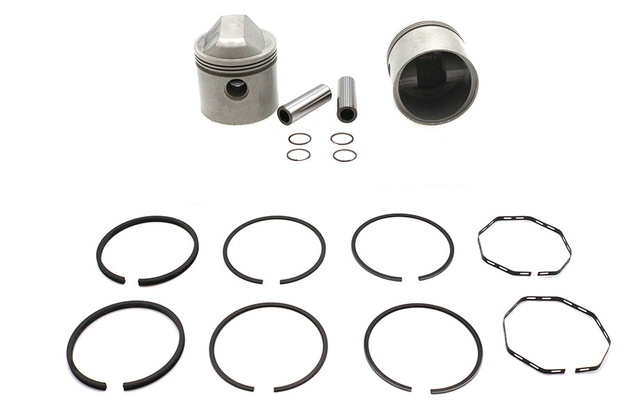 V-Twin Manufacturing Replica 1000cc 3-3/16 Piston Set.010 Oversize