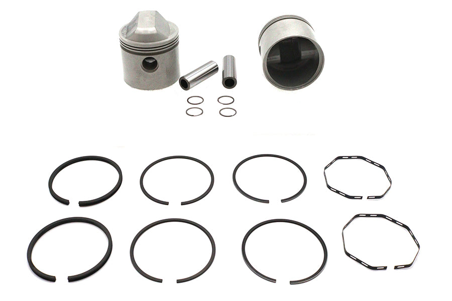 V-Twin Manufacturing Replica 1000cc 3-3/16 Piston Set.070 Oversize