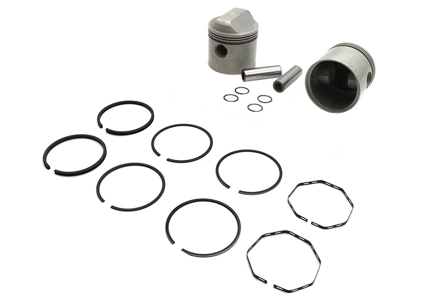 V-Twin Manufacturing Replica 1000cc 3-3/16 Piston Set.070 Oversize - additional view 4