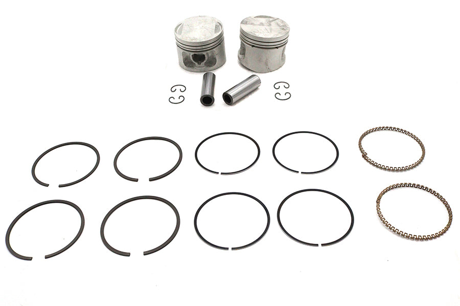 V-Twin Manufacturing Replica 883cc 3 Piston Set.005 Oversize