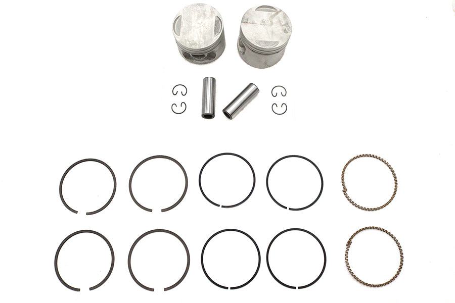 V-Twin Manufacturing Replica 883cc 3 Piston Set.005 Oversize - additional view 2