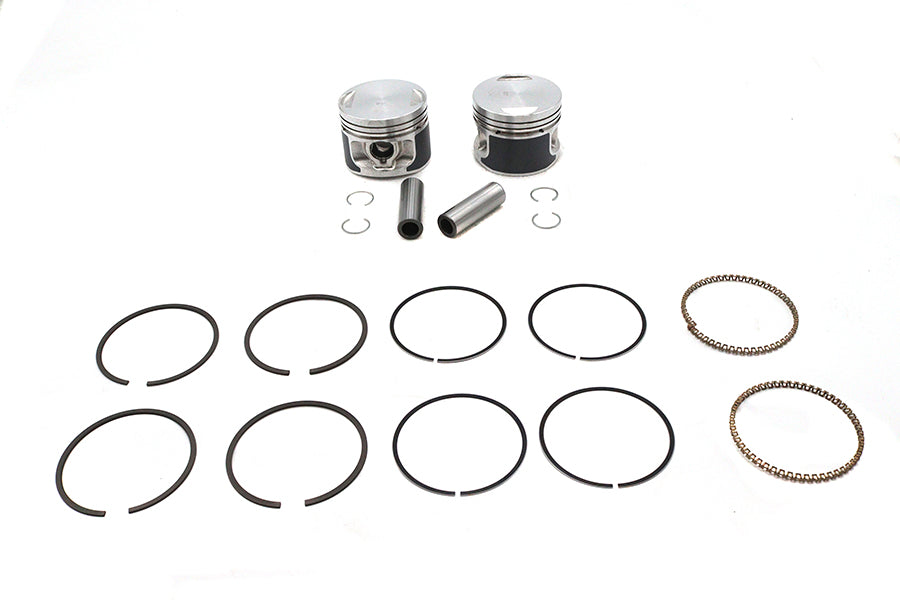 V-Twin Manufacturing Replica 883cc 3 Piston Set.010 Oversize