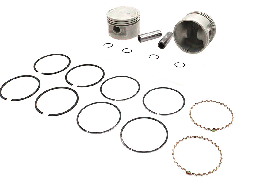 V-Twin Manufacturing Replica 1200cc 3-1/2 Piston Set Standard Size - additional view 4