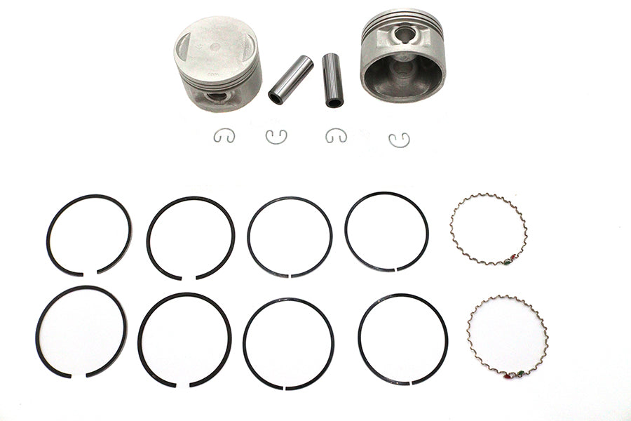 V-Twin Manufacturing Replica 1200cc 3-1/2 Piston Set.005 Oversize - additional view 2