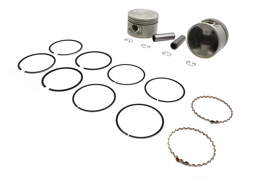 V-Twin Manufacturing Replica 1200cc 3-1/2 Piston Set.005 Oversize - additional view 4