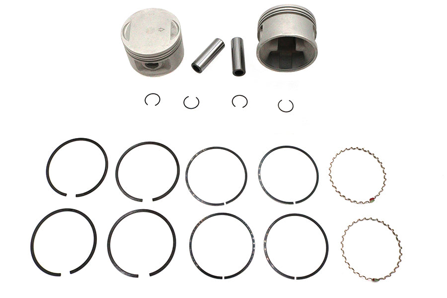 V-Twin Manufacturing Replica 1200cc 3-1/2 Piston Set.010 Oversize - additional view 2