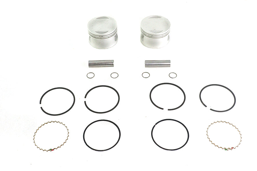 V-Twin Manufacturing Replica 1200cc 3-1/2 Piston Set.030 Oversize