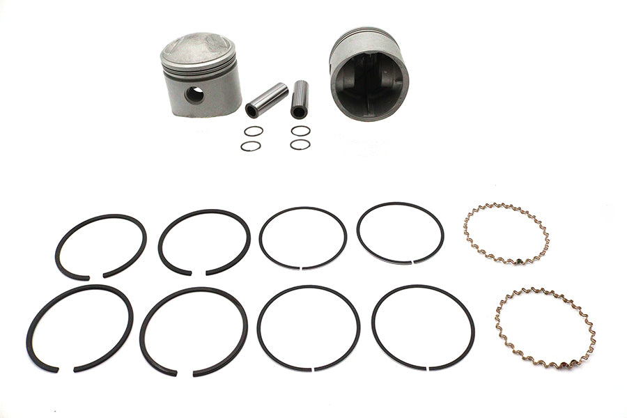 V-Twin Manufacturing 61 Overhead Valve 3-5/16" Piston Set.010 Oversize