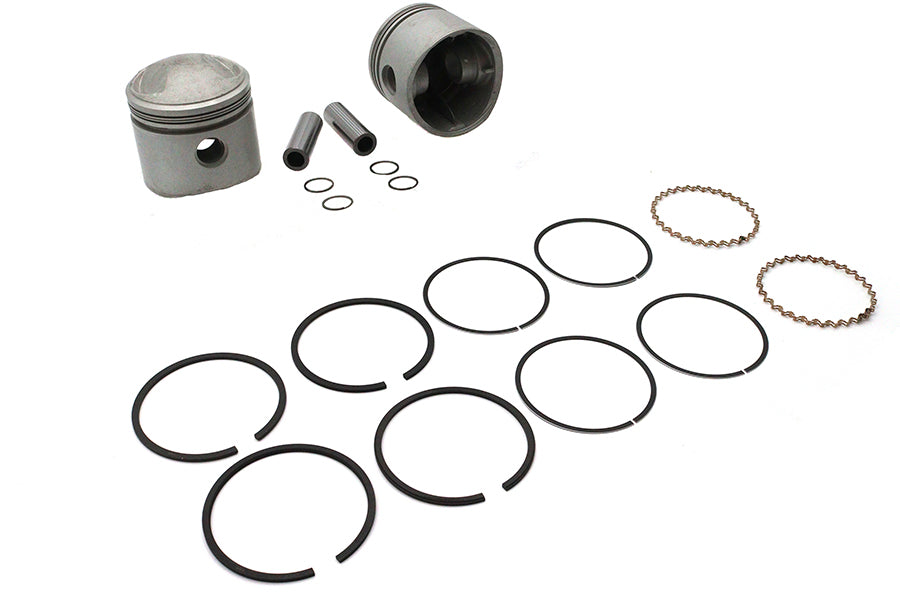 V-Twin Manufacturing 61 Overhead Valve 3-5/16" Piston Set.030 Oversize - additional view 3