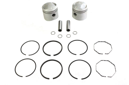 V-Twin Manufacturing Replica 74 Overhead Valve 3-7/16" Piston Set Standard Size