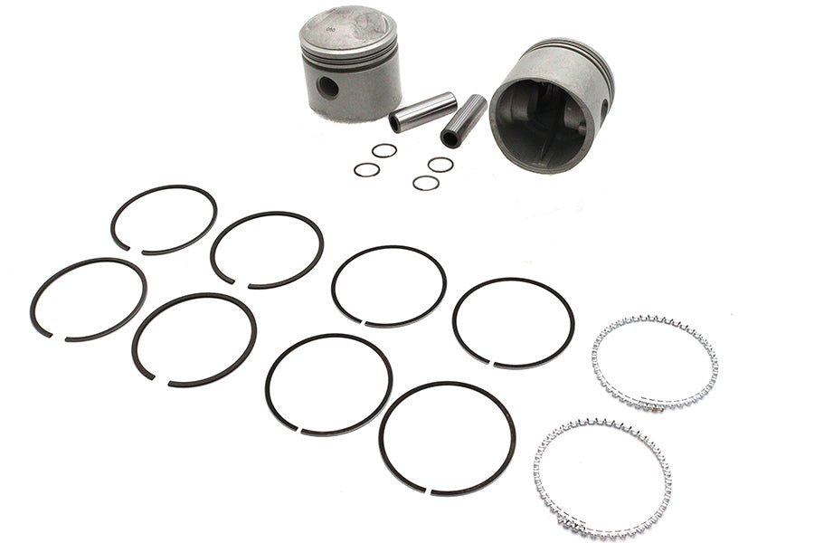 V-Twin Manufacturing Replica 74 Overhead Valve 3-7/16" Piston Set.050 Oversize - additional view 4