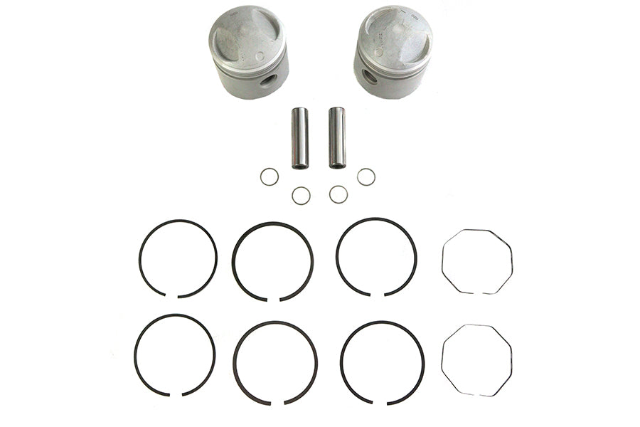 V-Twin Manufacturing Replica 74 Overhead Valve 3-7/16" Piston Set.060 Oversize - additional view 2