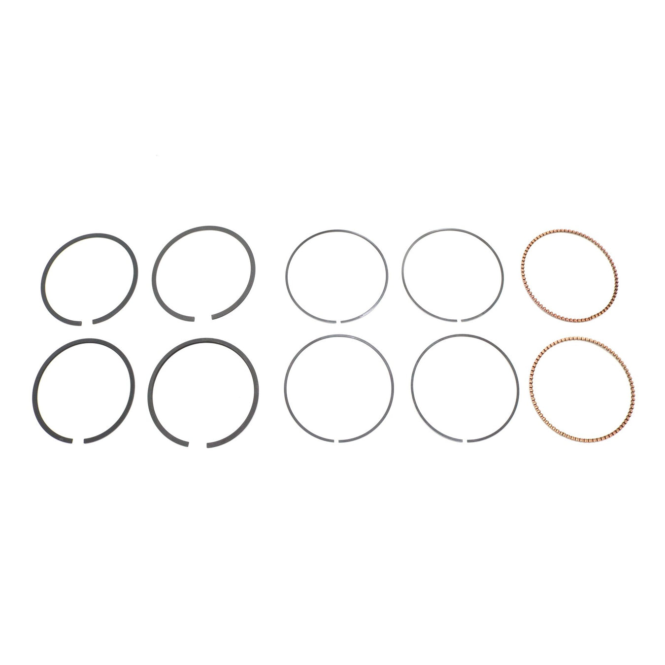 95 Big Bore Twin Cam Piston Ring Set.010" - Hastings Rings 2M5538S-010 - Big Twin 0+