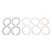 95 Big Bore Twin Cam Piston Ring Set.010" - Hastings Rings 2M5538S-010 - Big Twin 0+