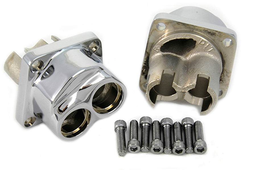 V-Twin Manufacturing Evolution Tappet Block Set Chrome