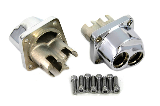 V-Twin Manufacturing Evolution Tappet Block Set Chrome - additional view 2