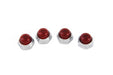 V-Twin Manufacturing Red Rocker Arm Shaft End Caps