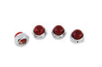 V-Twin Manufacturing Red Rocker Arm Shaft End Caps - additional view 2