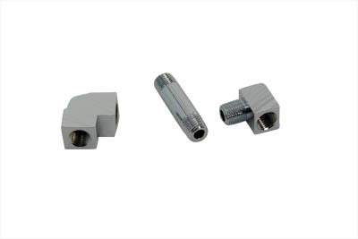 V-Twin Manufacturing Chrome Oil Gauge Fitting Kit