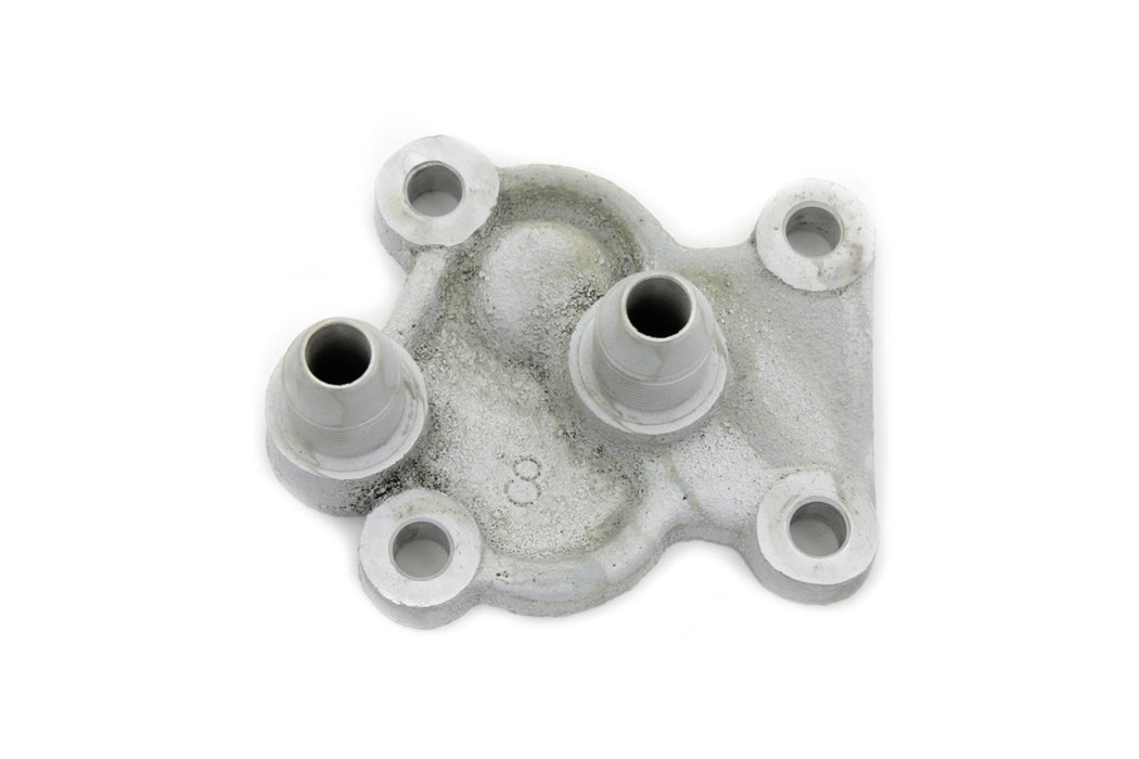 V-Twin Manufacturing Cadmium Plated Replica Oil Pump Cover