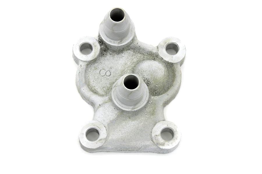 V-Twin Manufacturing Cadmium Plated Replica Oil Pump Cover - additional view 2