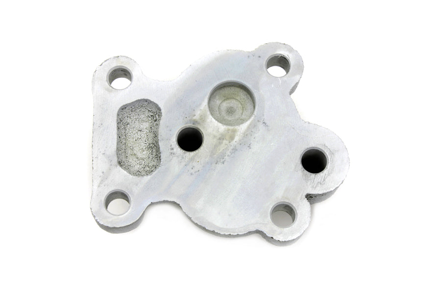 V-Twin Manufacturing Cadmium Plated Replica Oil Pump Cover - additional view 3