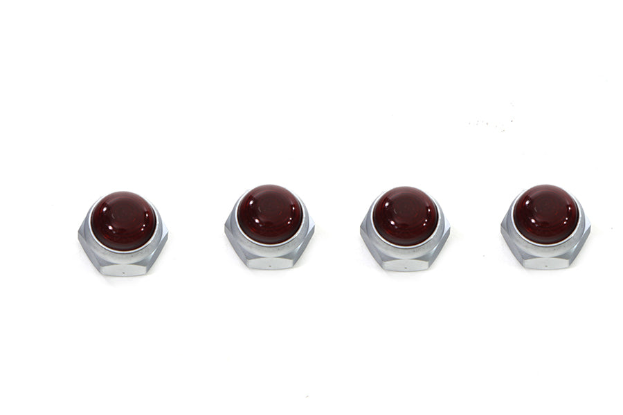 V-Twin Manufacturing Satin Rocker Arm Shaft End Caps