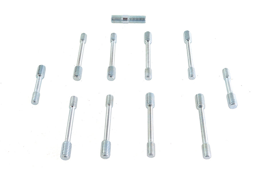 V-Twin Manufacturing Rocker Box Cover Zinc Finish Stud Set