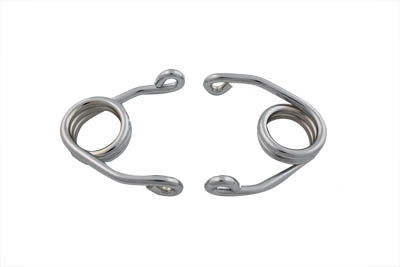 V-Twin Manufacturing Chrome 3-1/2 Hair Pin Spring Set