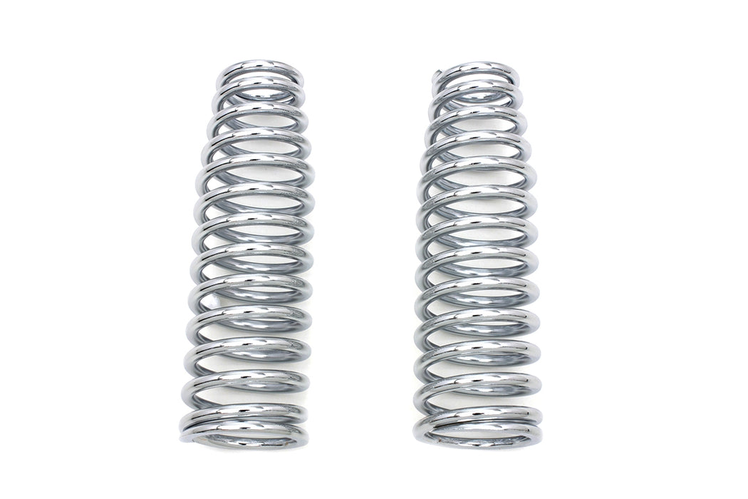 V-Twin Manufacturing Chrome Upper Spring Fork Springs
