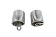 V-Twin Manufacturing Chrome Auxiliary Seat Spring Set