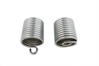 V-Twin Manufacturing Chrome Auxiliary Seat Spring Set