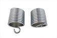 V-Twin Manufacturing Auxiliary Seat Chrome Spring Set