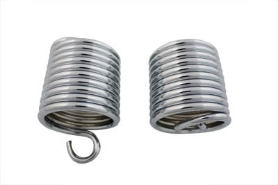 V-Twin Manufacturing Auxiliary Seat Chrome Spring Set