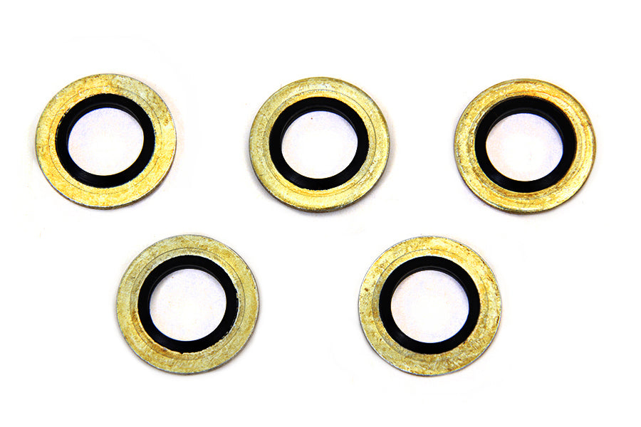 V-Twin Manufacturing Banjo Bolt Washer with O-Ring 10mm