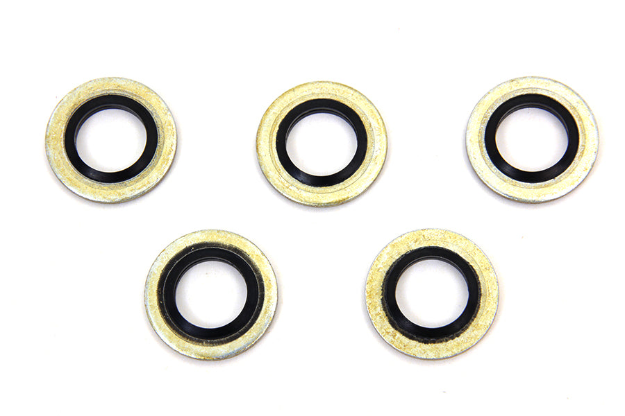 V-Twin Manufacturing Banjo Bolt Washer with O-Ring 10mm - additional view 2