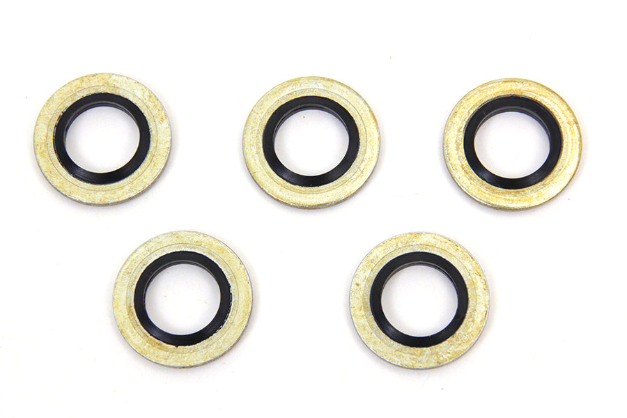 V-Twin Manufacturing Banjo Bolt Washer with O-Ring 10mm - additional view 4