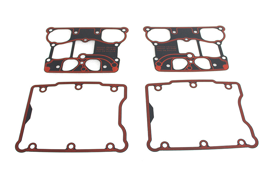 V-Twin Manufacturing Twin Cam Rocker Box Gasket Set - additional view 3