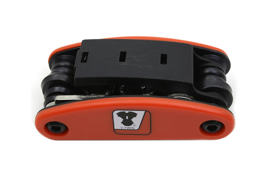 V-Twin Manufacturing 13 in 1 Folding Tool Kit
