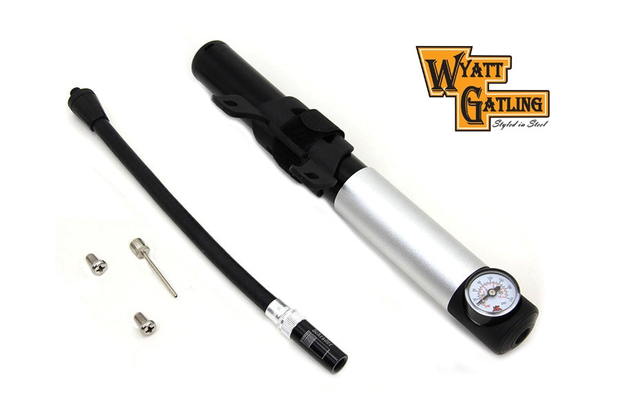 V-Twin Manufacturing Wyatt Gatling Manual Shock Pump Tool with Gauge