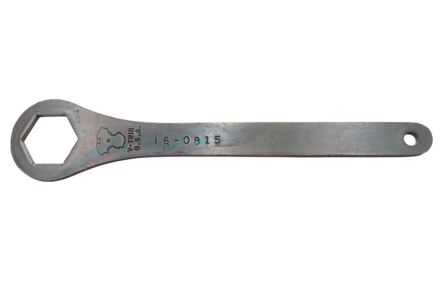 V-Twin Manufacturing Wrench Tool Front Axle Black Zinc
