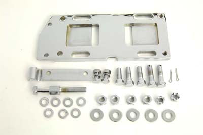 V-Twin Manufacturing Transmission Mounting Plate Kit Chrome