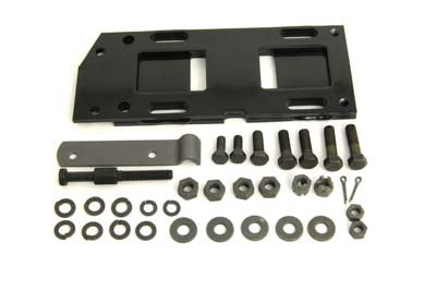 V-Twin Manufacturing Transmission Mounting Plate Kit Black