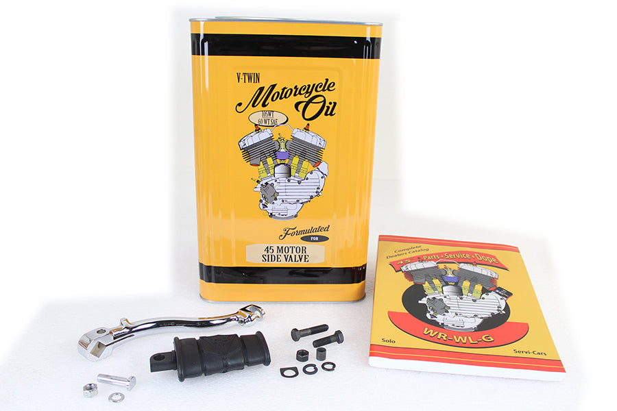 V-Twin Manufacturing WL 45 Kick Starter Arm Assembly Chrome - additional view 2