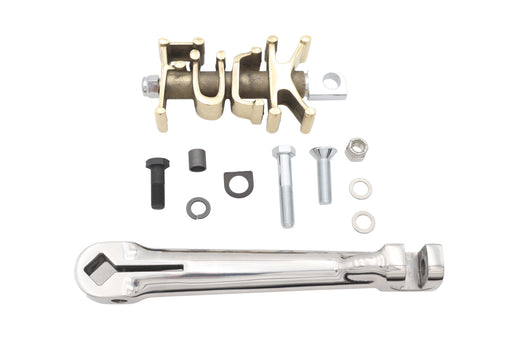 V-Twin Manufacturing F-ck Unbreakable Kick Starter Arm Kit Stainless Steel