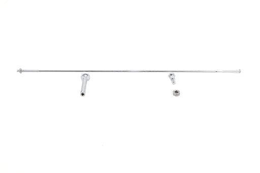 V-Twin Manufacturing Foot Clutch Rod Kit Chrome