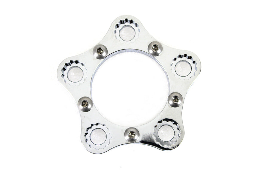 V-Twin Manufacturing Rear Sprocket or Pulley Lock Ring Kit Chrome
