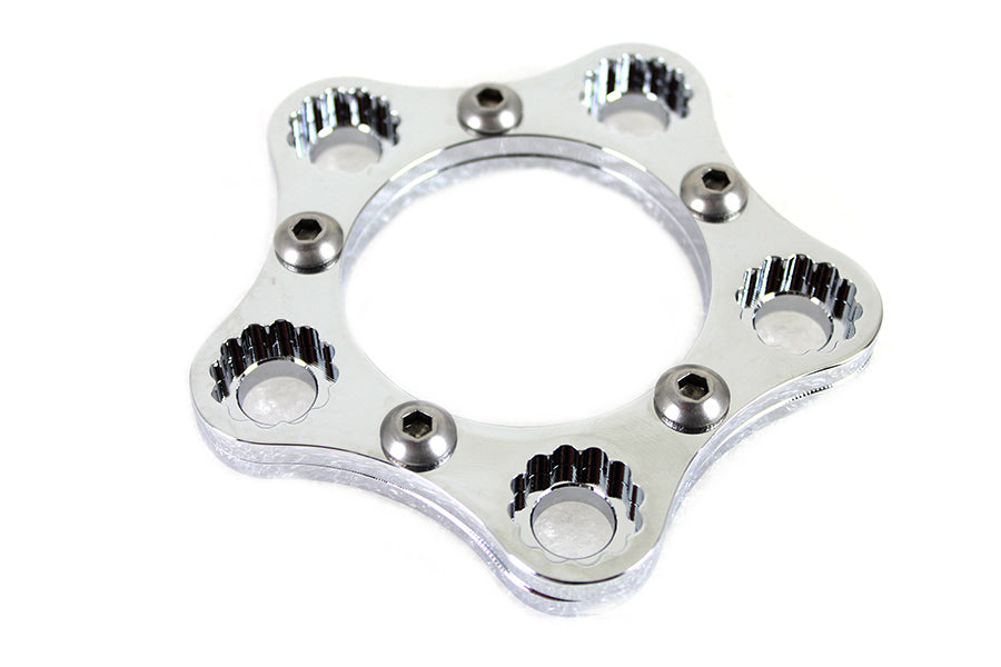 V-Twin Manufacturing Rear Sprocket or Pulley Lock Ring Kit Chrome - additional view 3