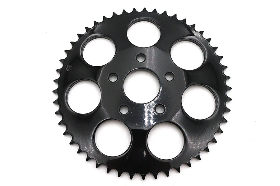 V-Twin Manufacturing Rear Sprocket Gloss Black 49 Tooth - additional view 2